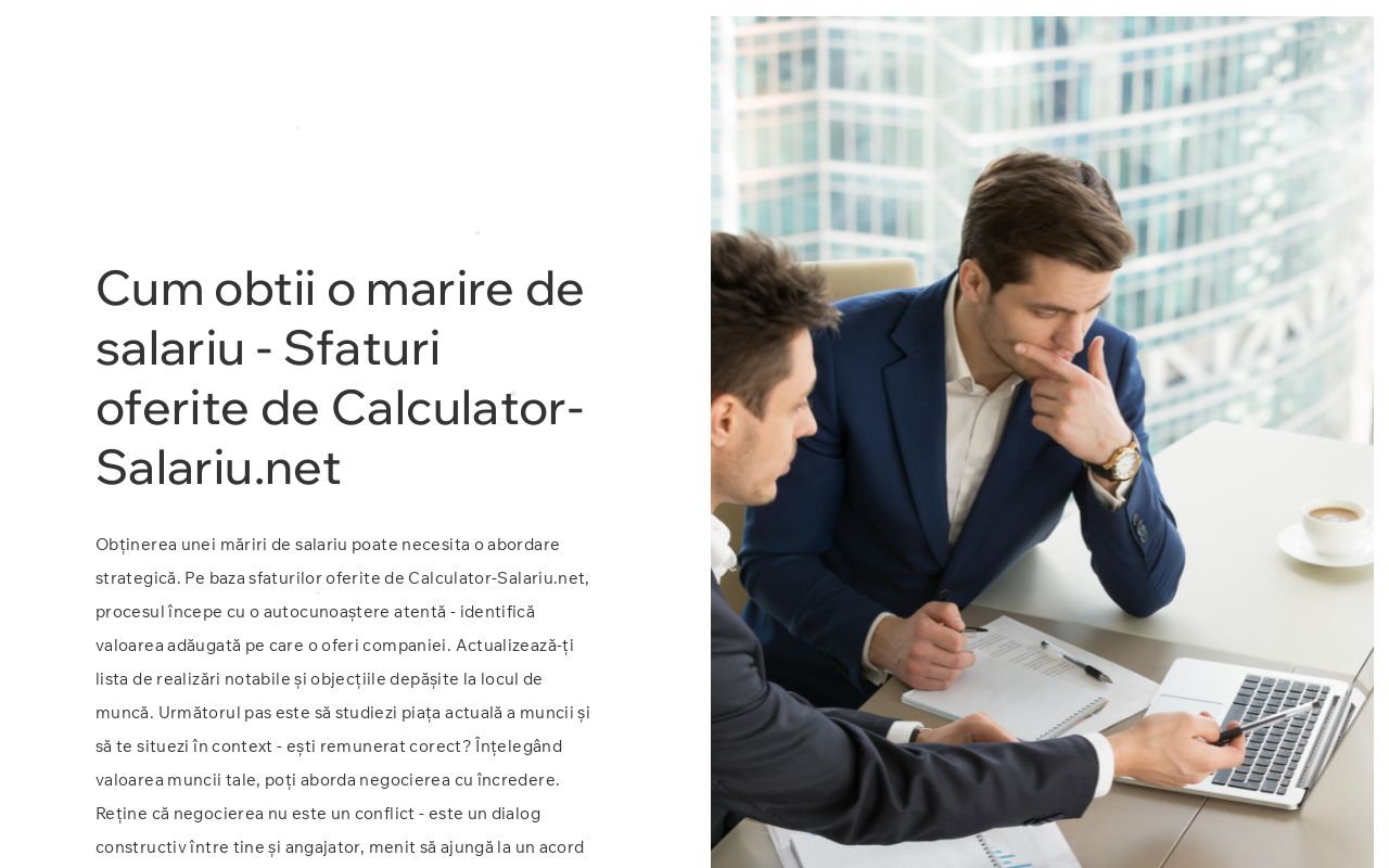 Cum obtii o marire de salariu Sfaturi oferite de